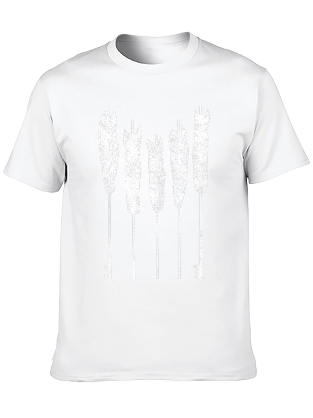 Feather & Key Graphic T-Shirt