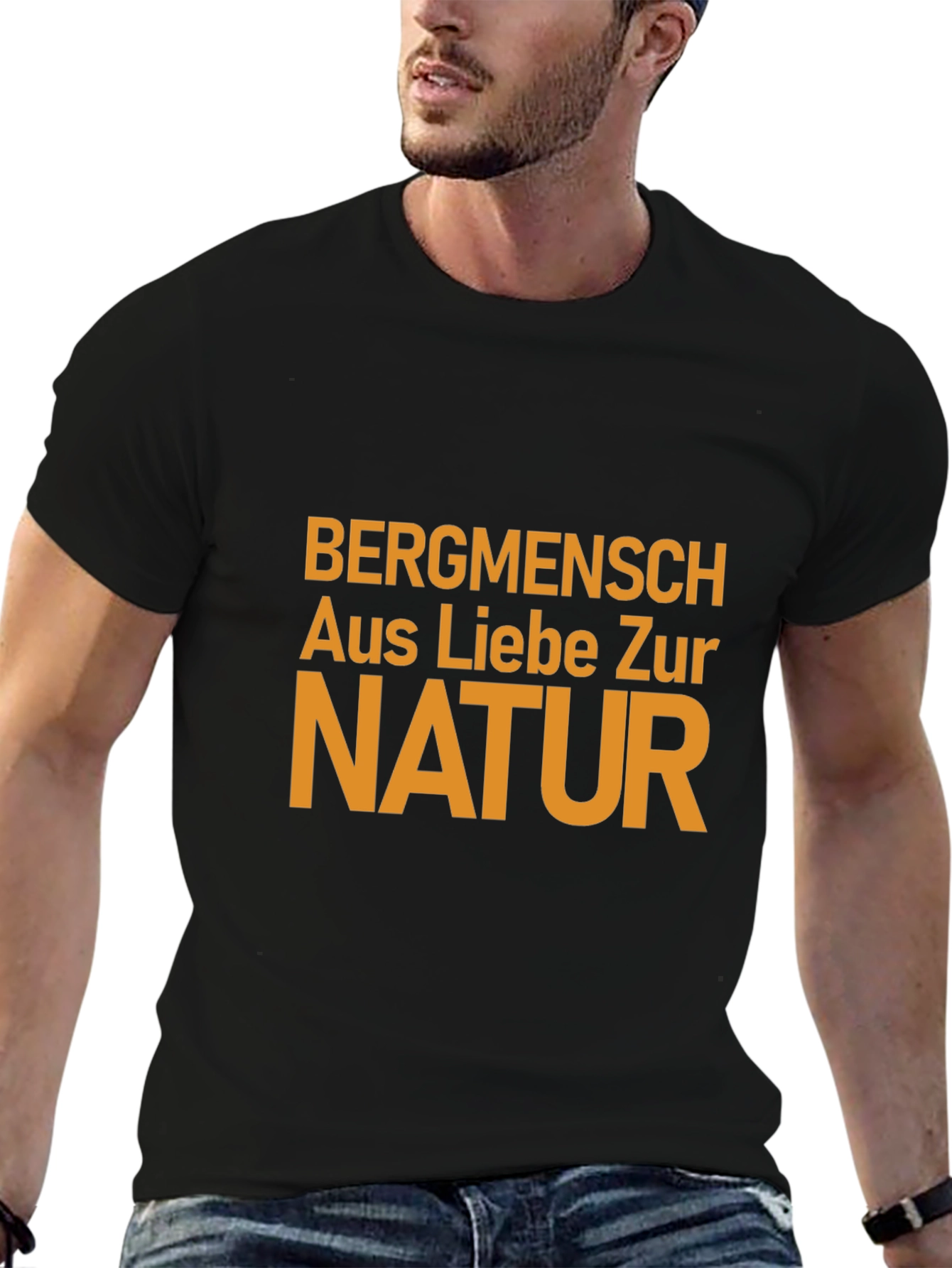 Bergmensch Nature Lover Black T-Shirt