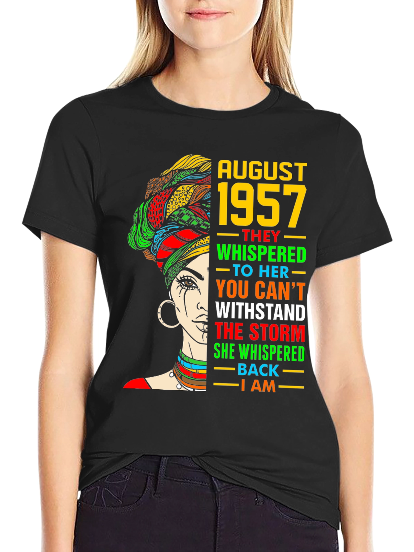 August 1957 Woman Strength T-Shirt