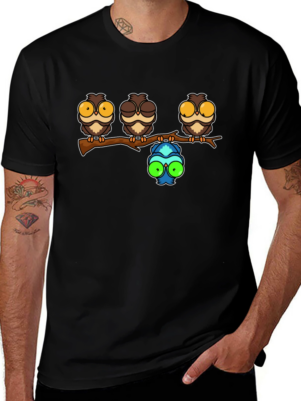 Funny Owl T-Shirt - Unique Humor Tee