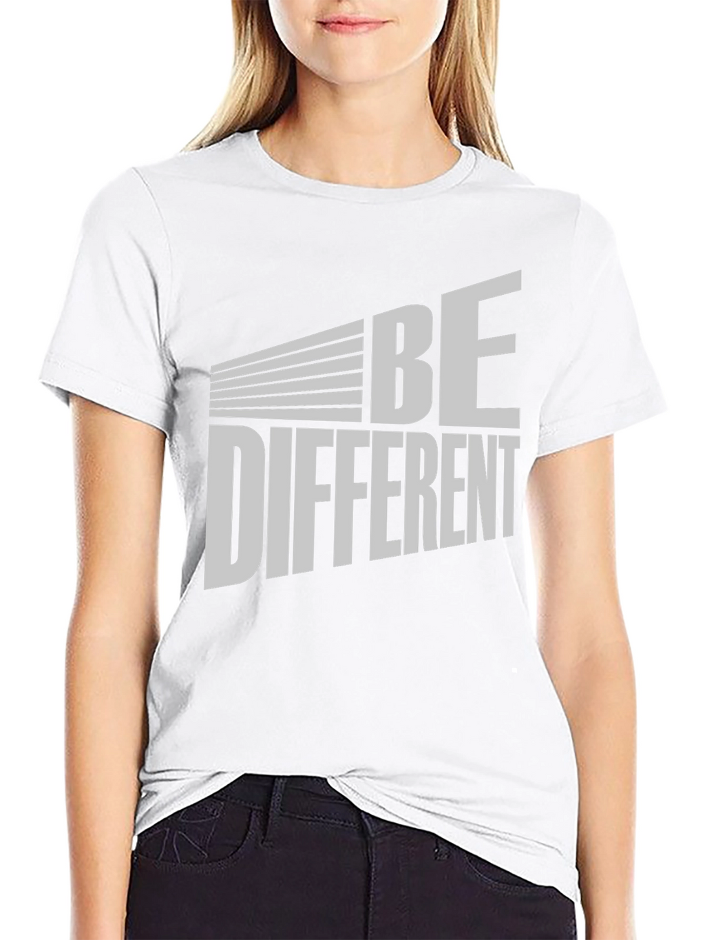 Be Different Graphic Tee - Black Cotton T-Shirt
