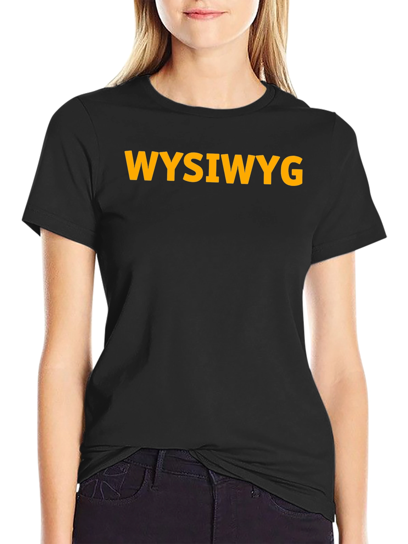 WYSIWYG Graphic T-Shirt - Black