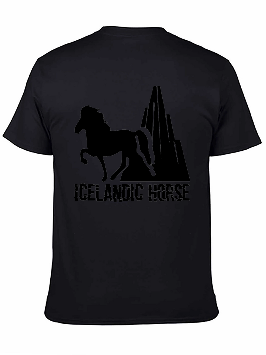 Icelandic Horse T-Shirt - Black Graphic Tee