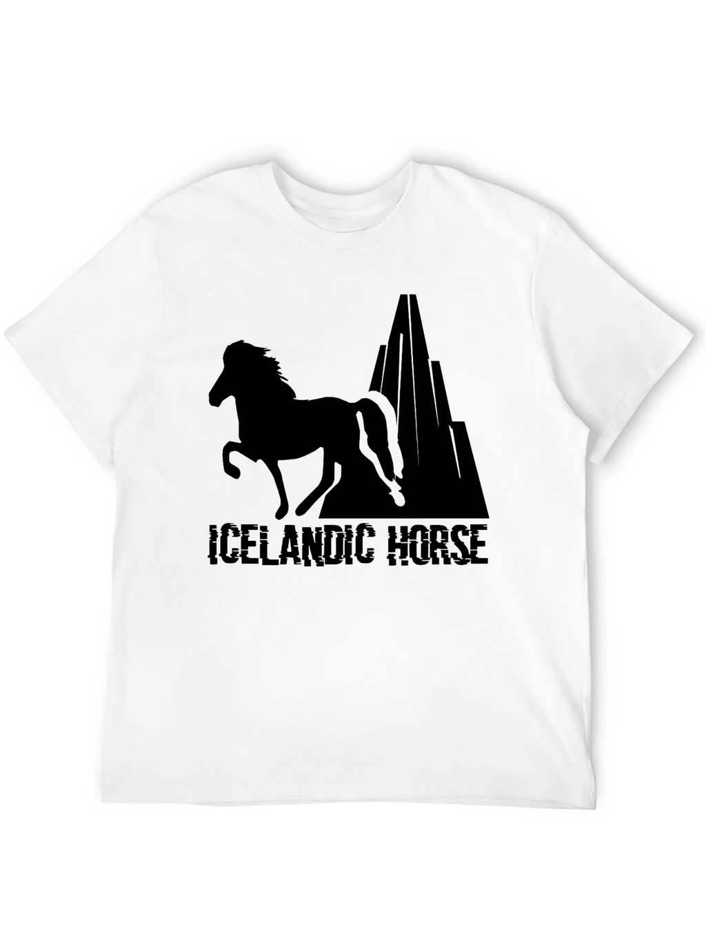 Icelandic Horse T-Shirt - Black Graphic Tee
