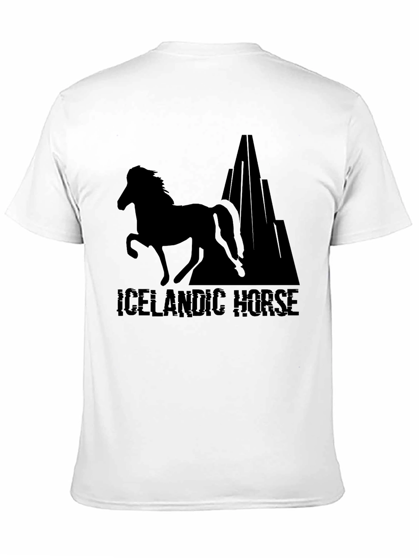 Icelandic Horse T-Shirt - Black Graphic Tee