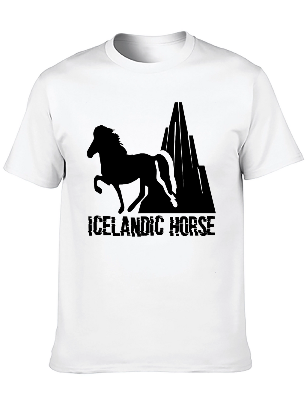 Icelandic Horse T-Shirt - Black Graphic Tee