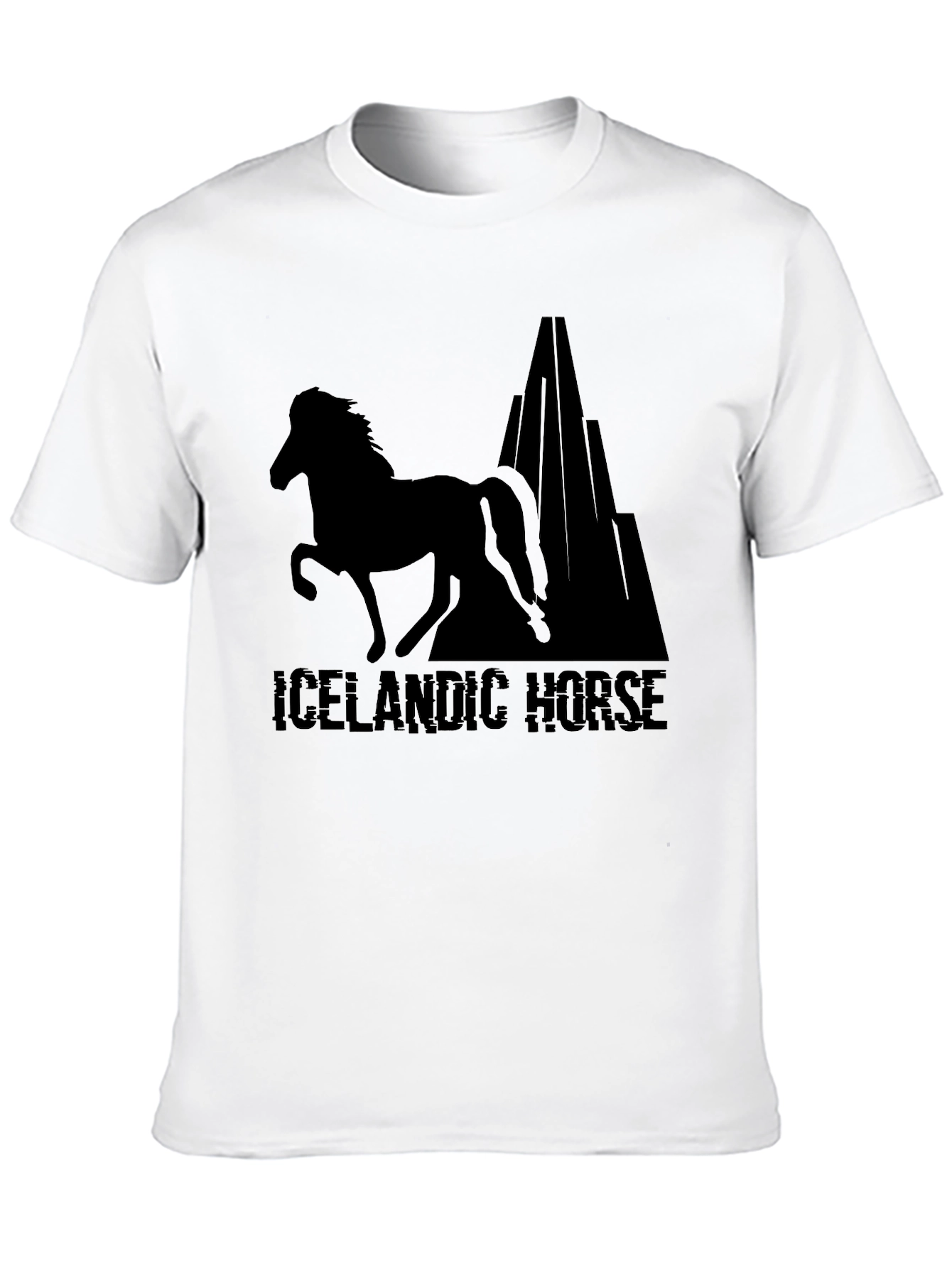Icelandic Horse T-Shirt - Black Graphic Tee