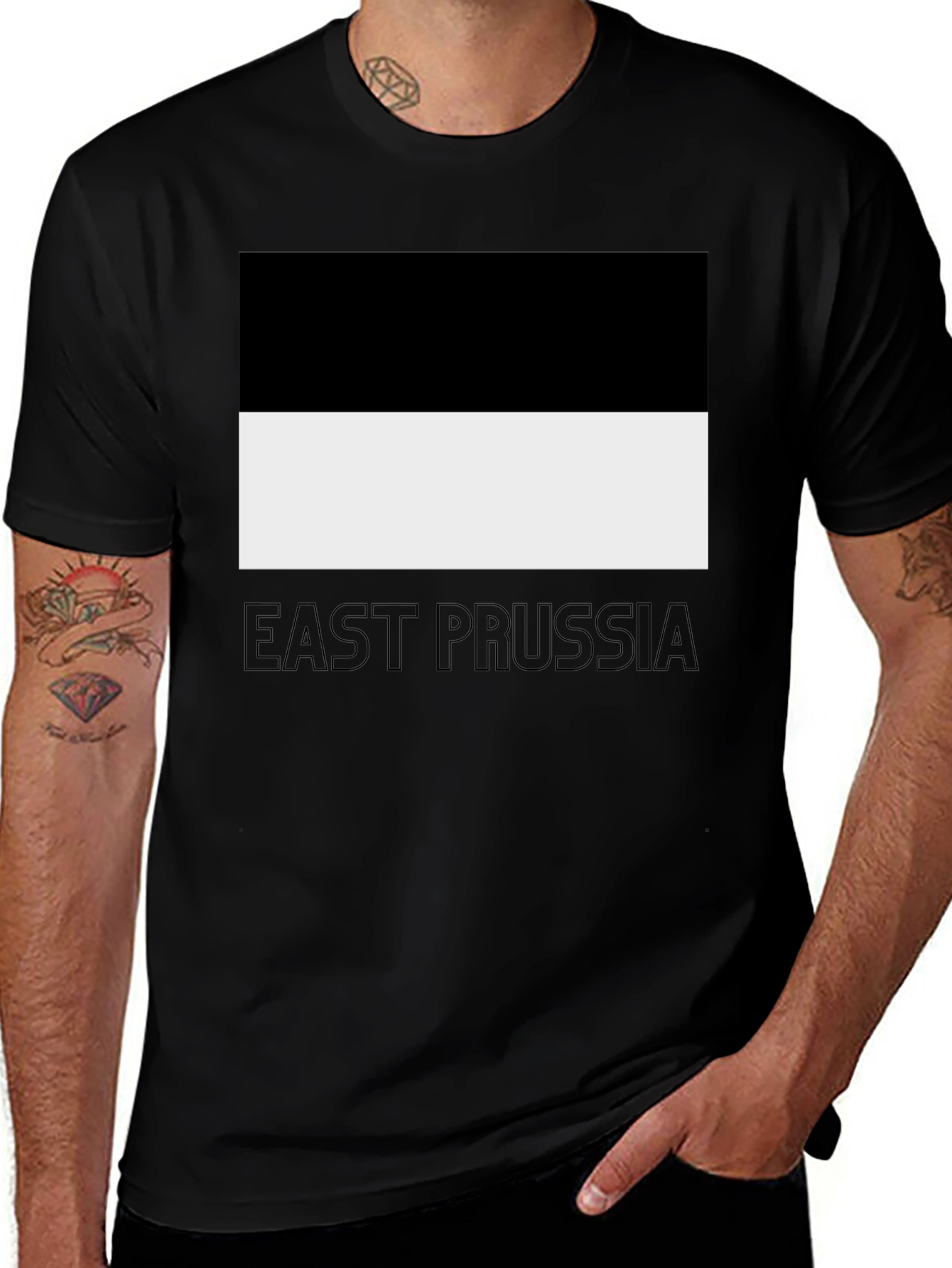 East Prussia Flag Graphic Tee - Classic Design