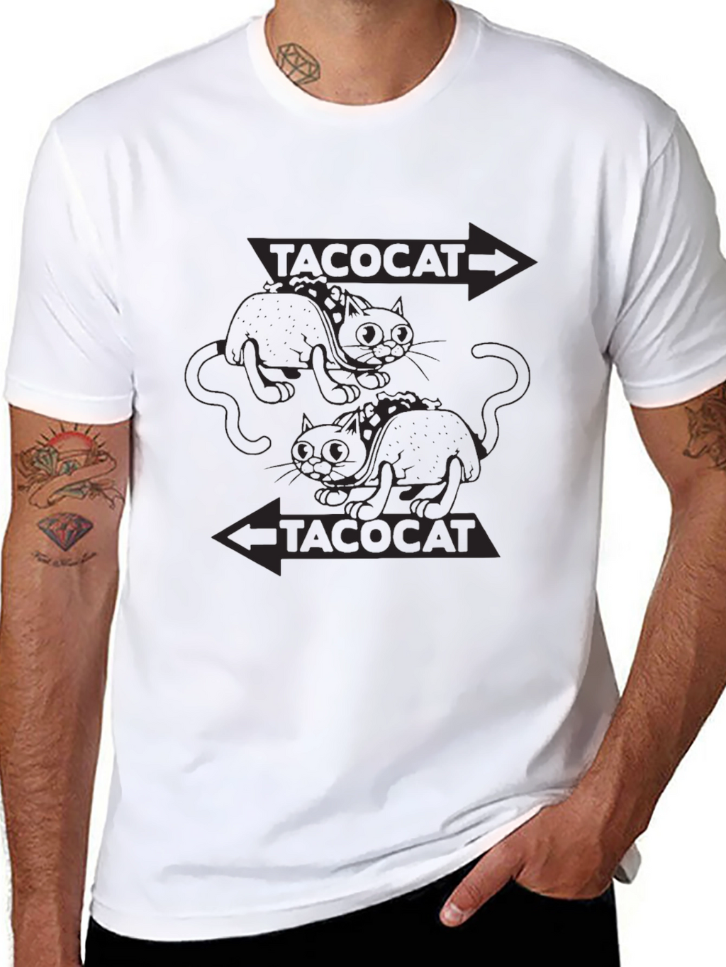 Tacocat Graphic Tee - Mens Black T-Shirt