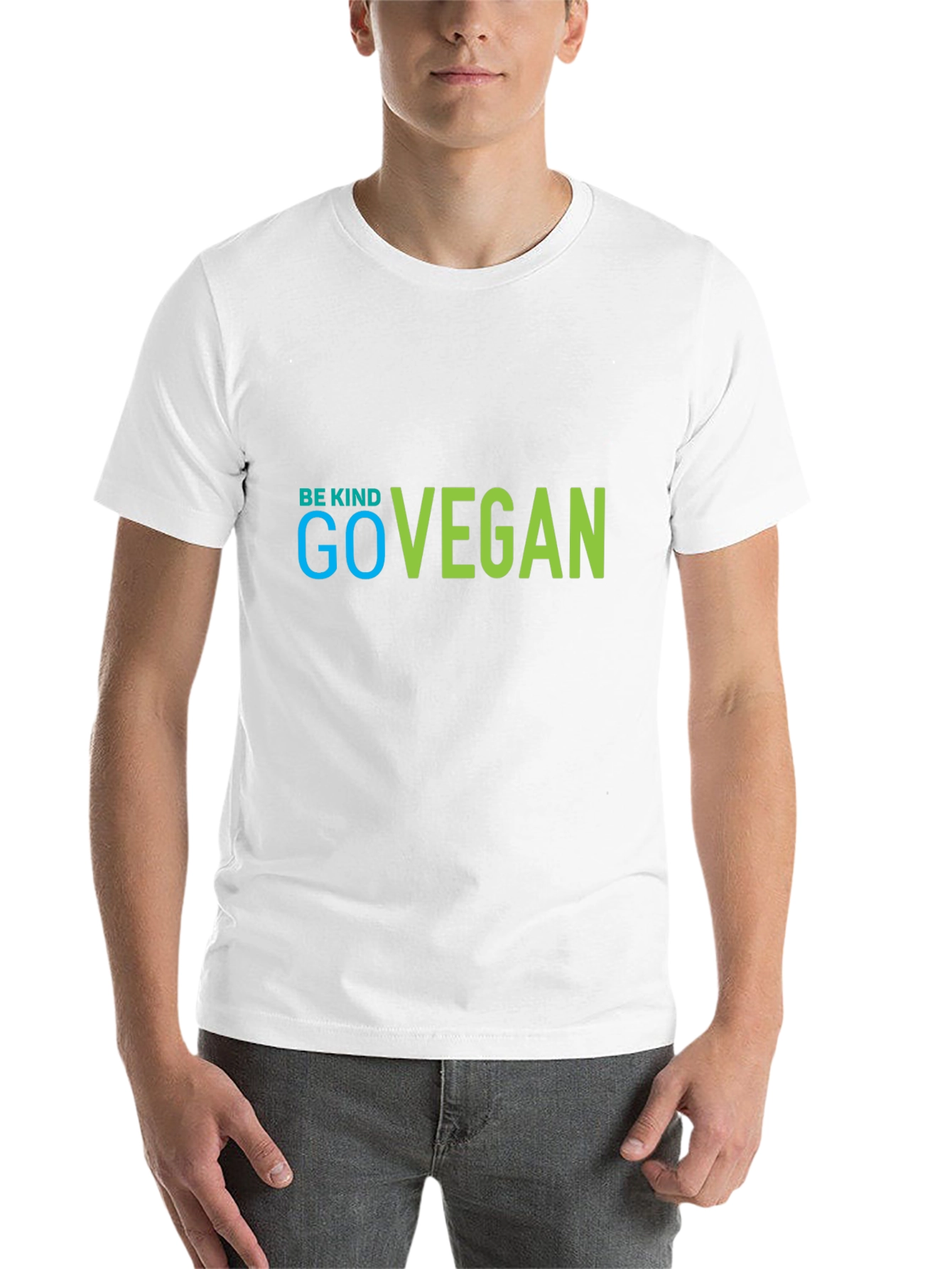 Be Kind Go Vegan Black Graphic Tee