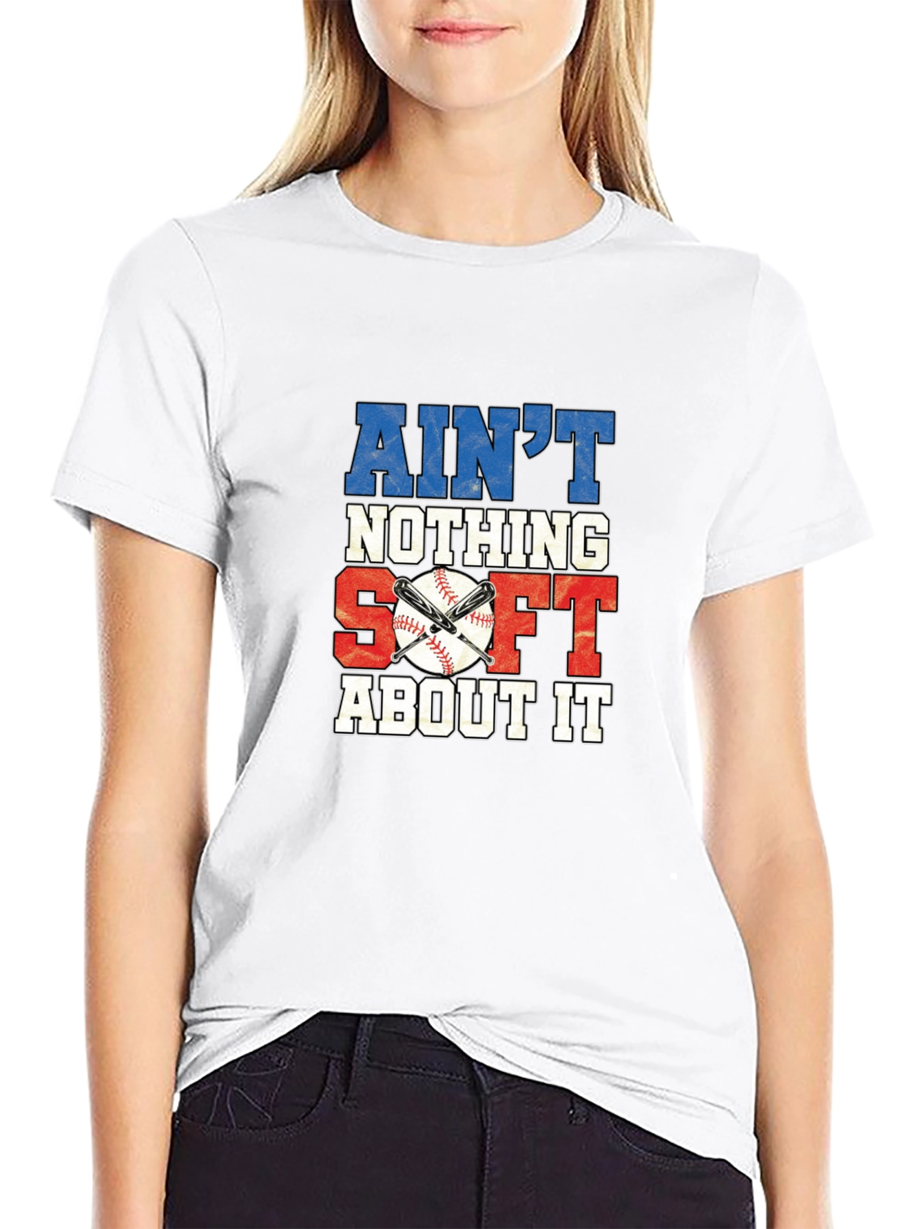 Aint Nothing Soft About It Baseball Graphic Tee