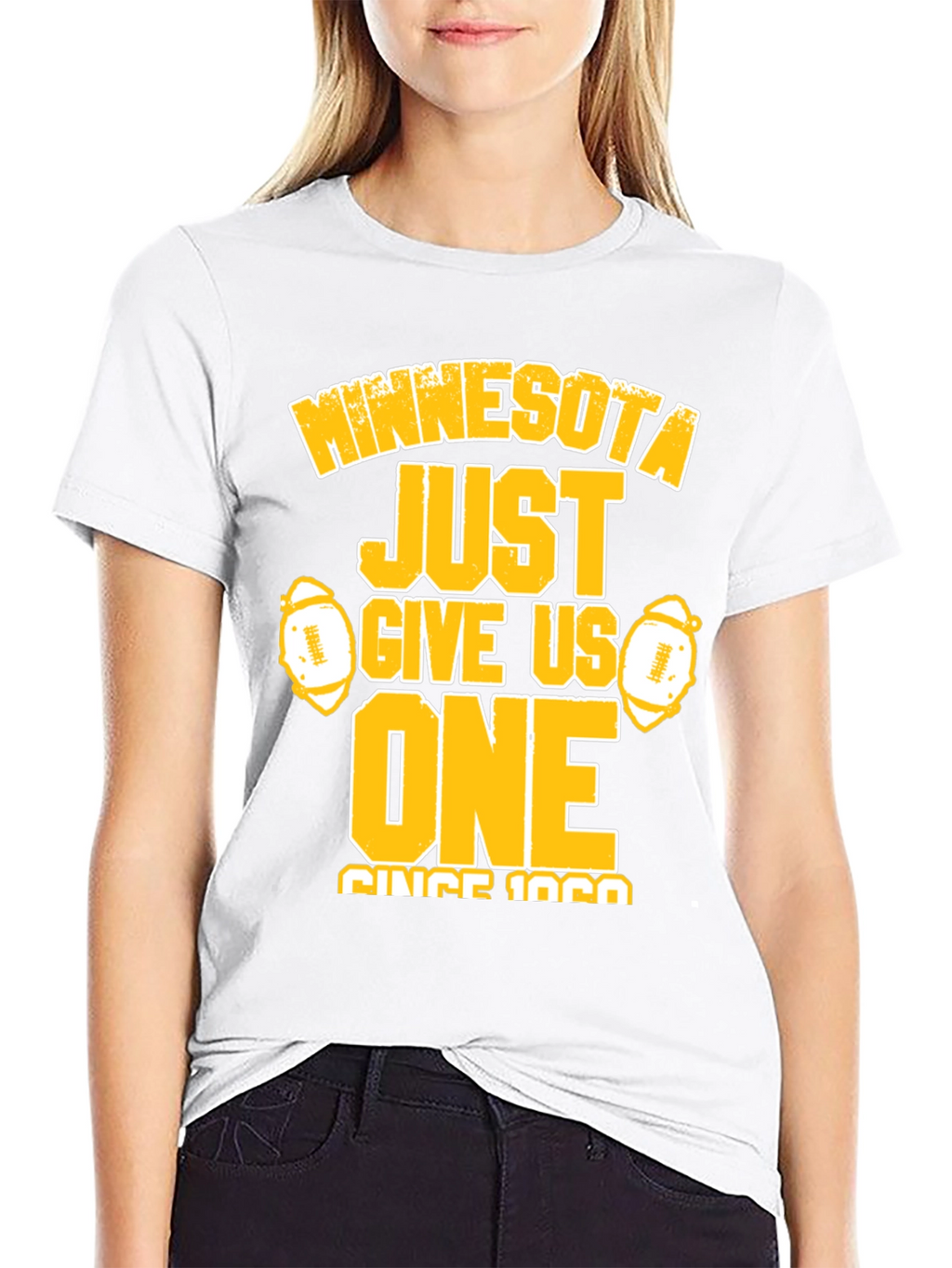 Minnesota Football Fan T-Shirt - Just Give Us One