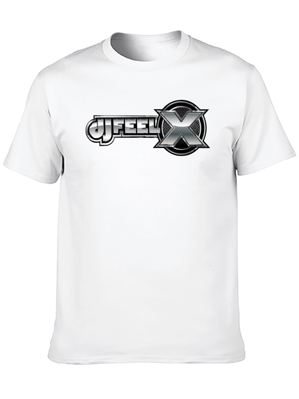 Uj Feel X Graphic T-Shirt - Black Cotton Blend