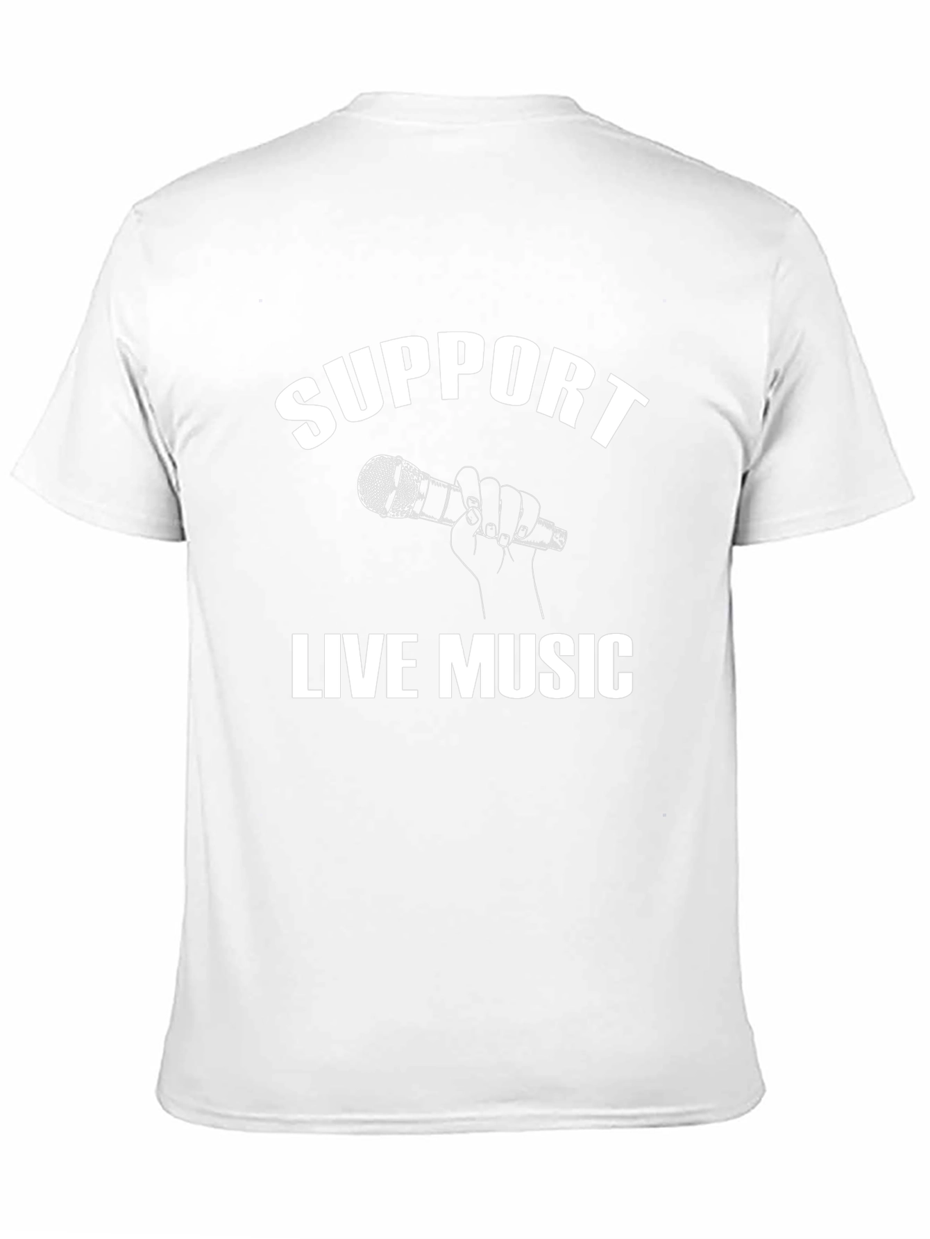 Support Live Music Graphic Tee - Black