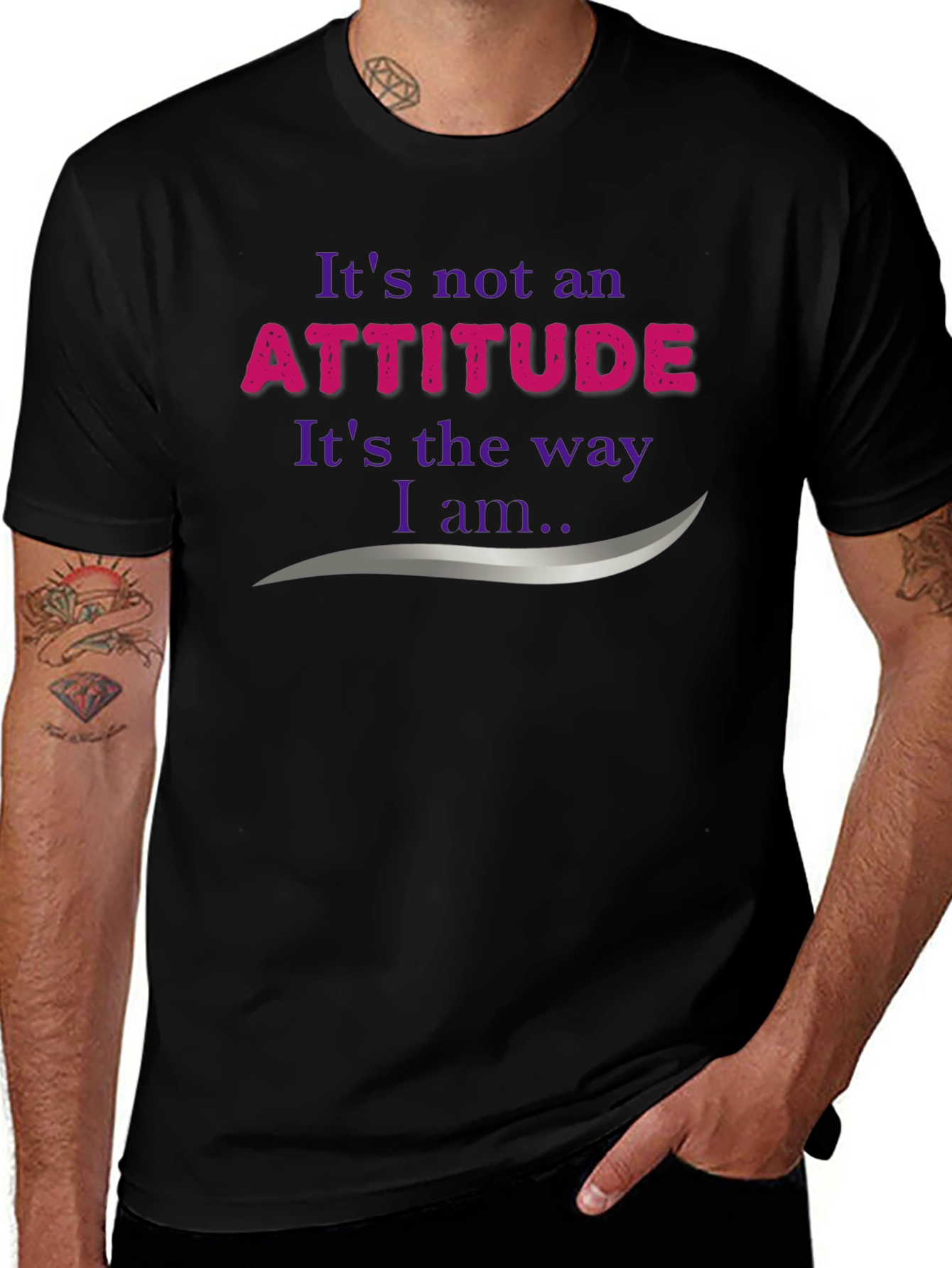Attitude Statement Graphic Tee - Soft Cotton Blend