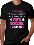 I Plead Guilty Kids Soccer Games T-Shirt