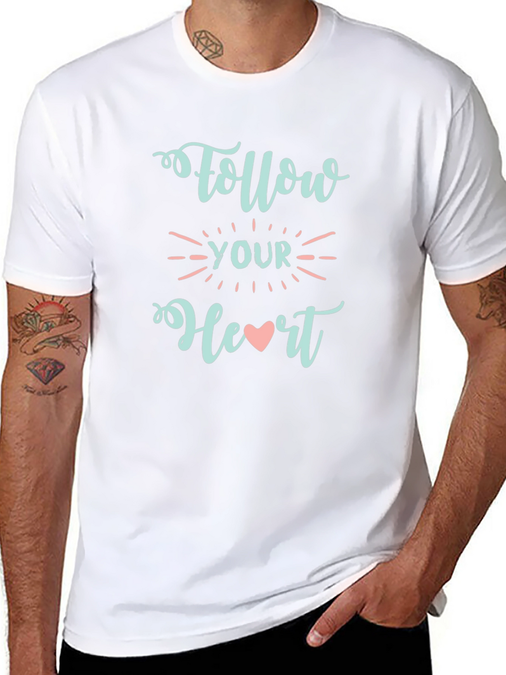 Follow Your Heart Graphic Tee - Soft & Stylish
