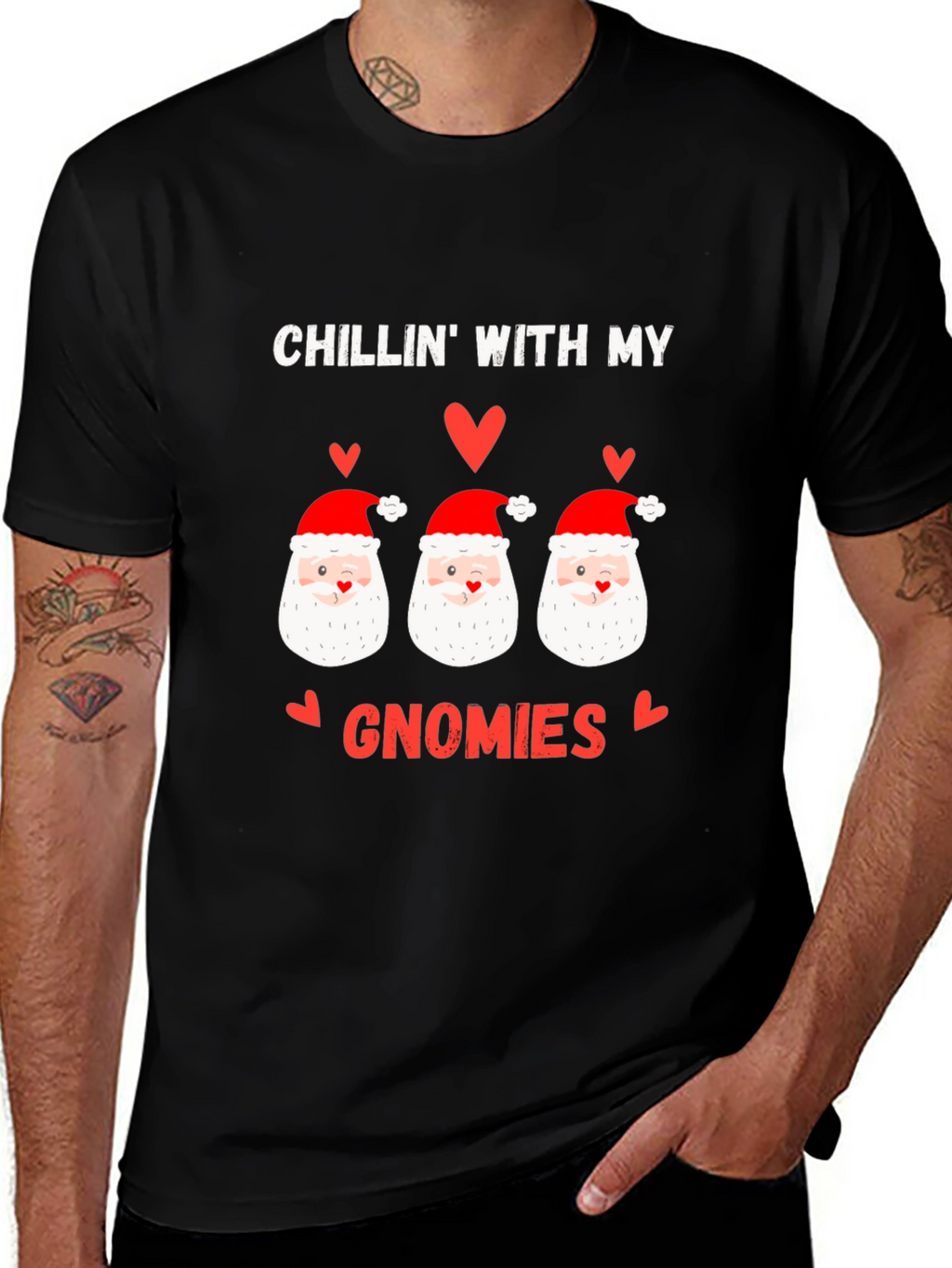 Chillin With My Gnomies Christmas T-Shirt