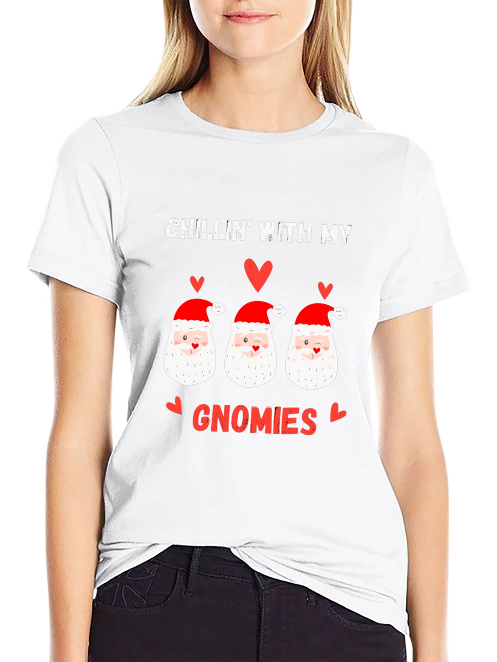 Chillin With My Gnomies Christmas T-Shirt