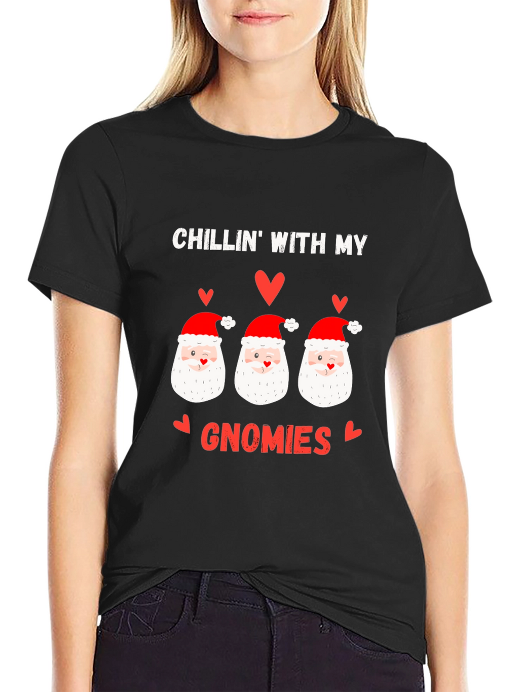 Chillin With My Gnomies Christmas T-Shirt