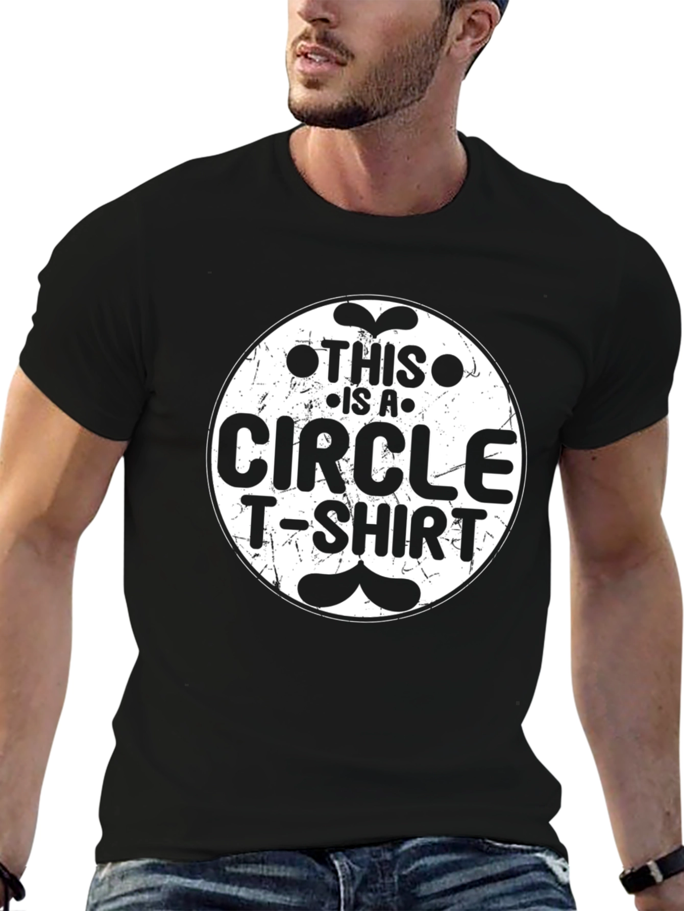 Funny Circle T-Shirt - Graphic Design Tee