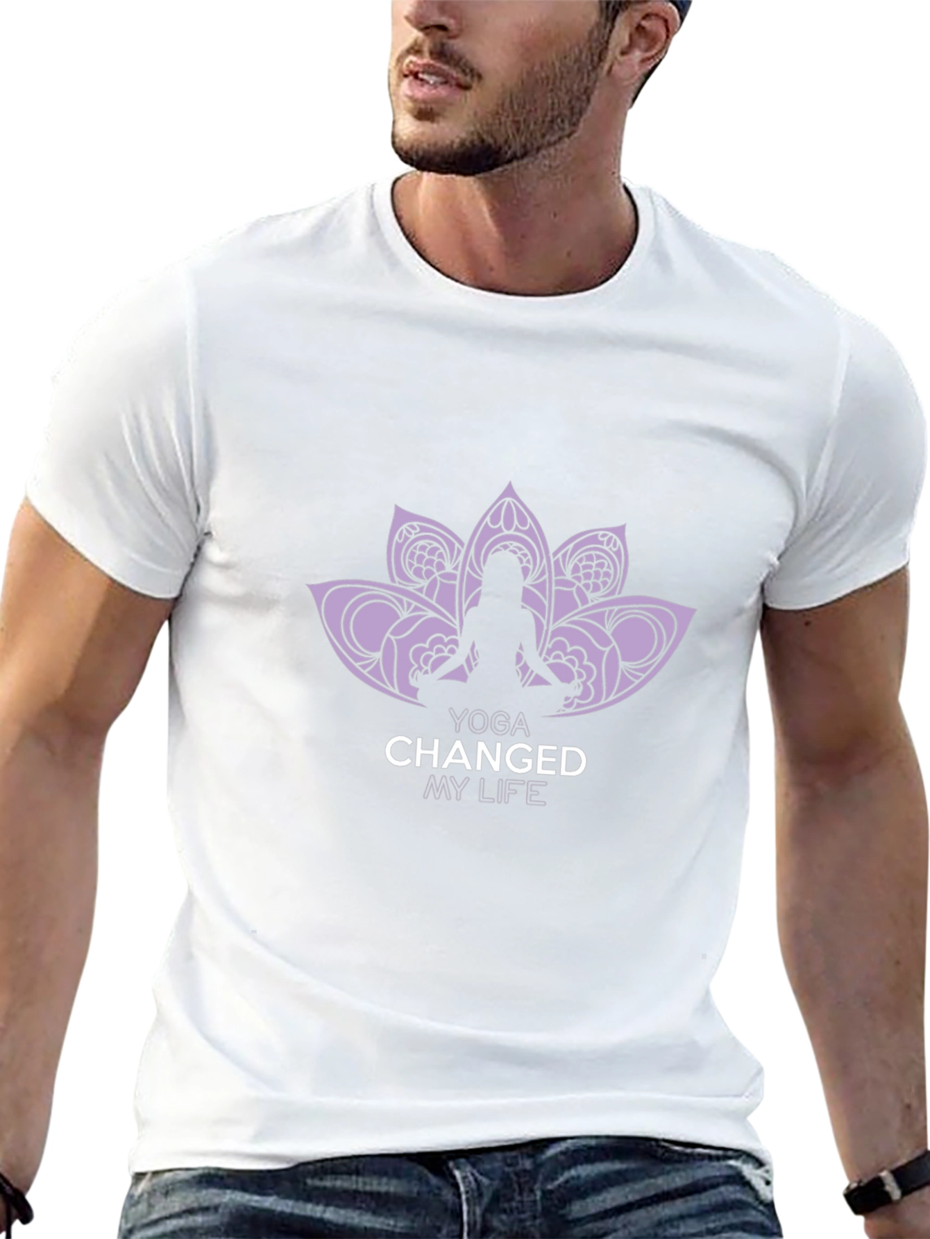 Yoga Changed My Life Black Graphic Tee