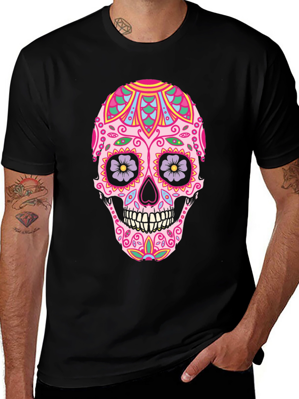 Sugar Skull Graphic Tee - Day of the Dead