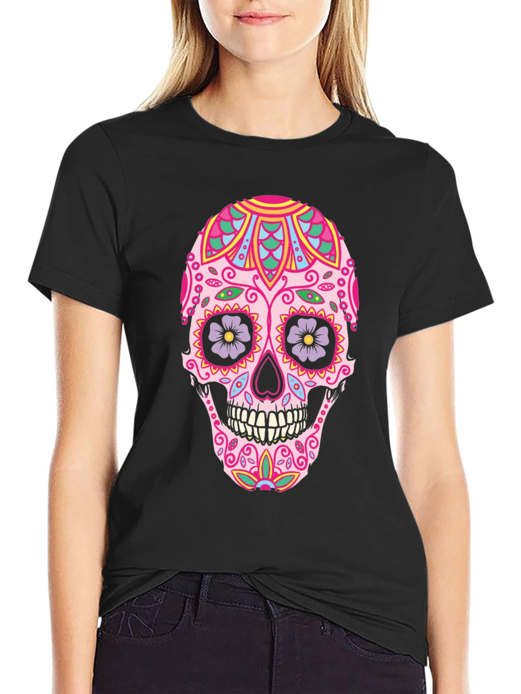 Sugar Skull Graphic Tee - Day of the Dead