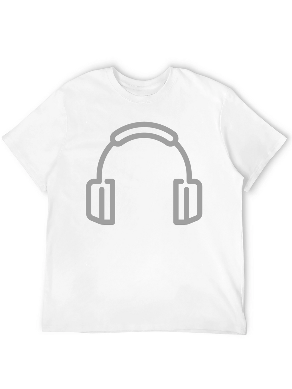 Headphone Graphic Black T-Shirt