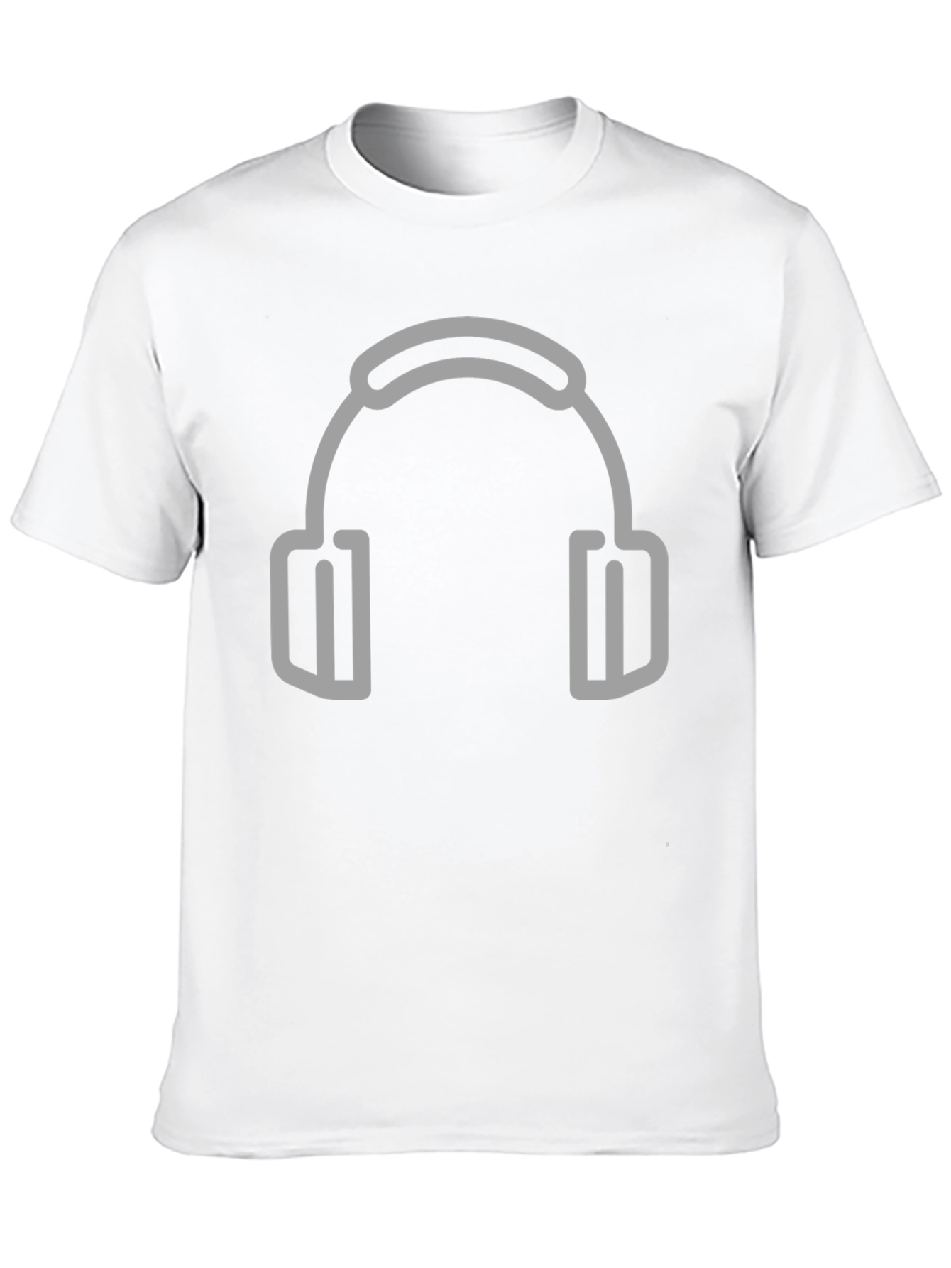 Headphone Graphic Black T-Shirt