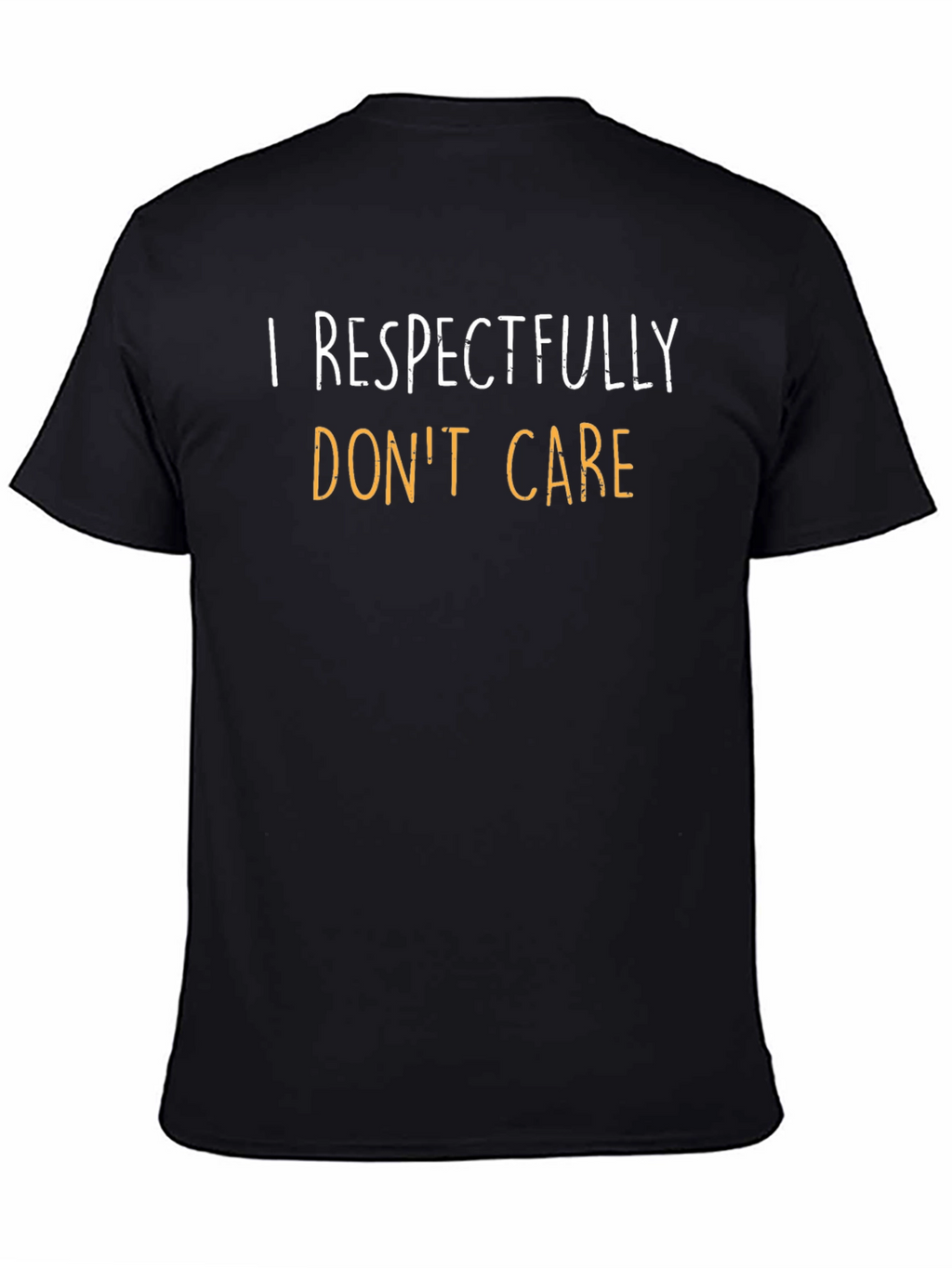 Respectfully Dont Care Graphic Tee - Black