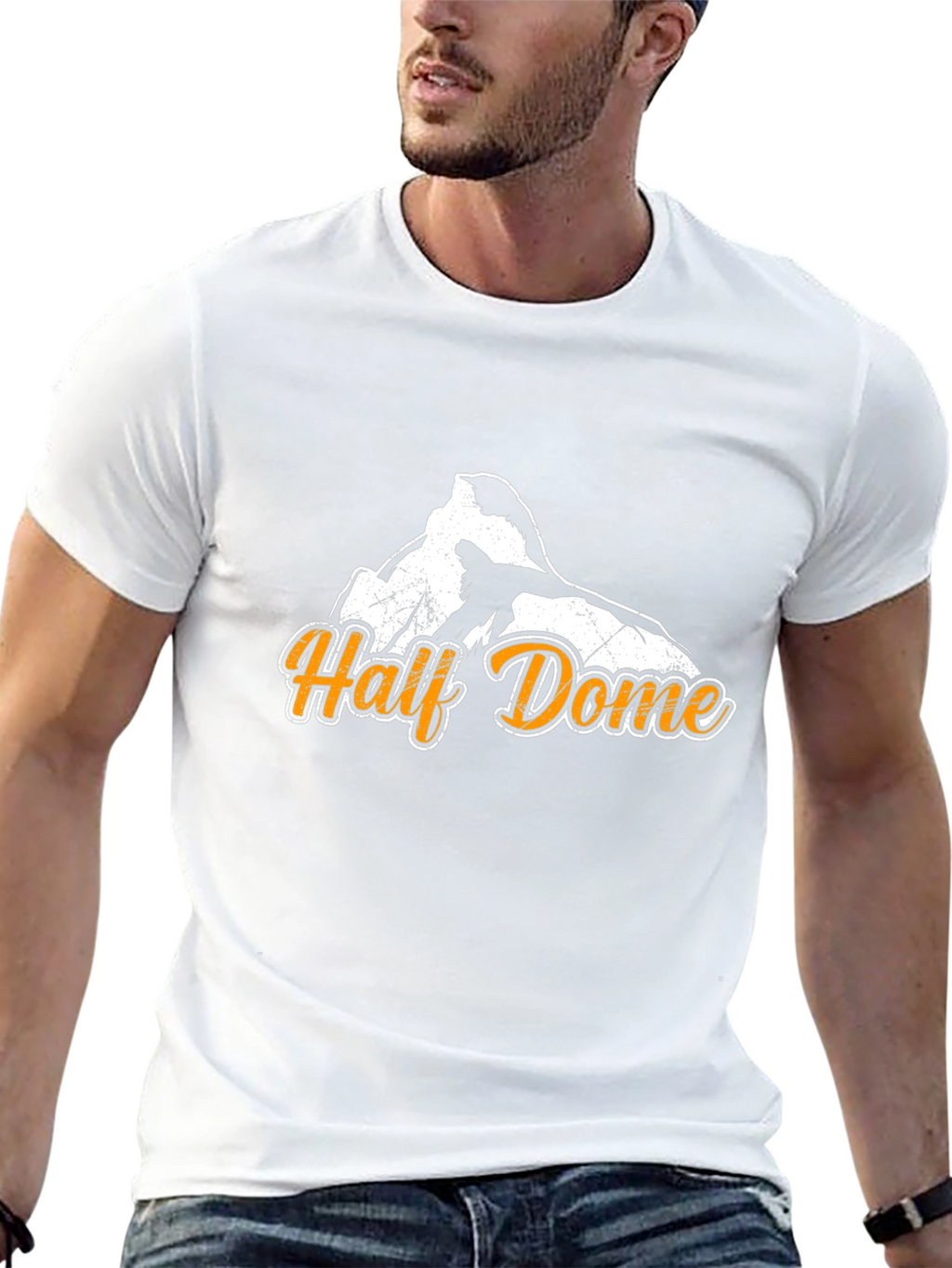 Half Dome Graphic T-Shirt - Black Cotton Tee