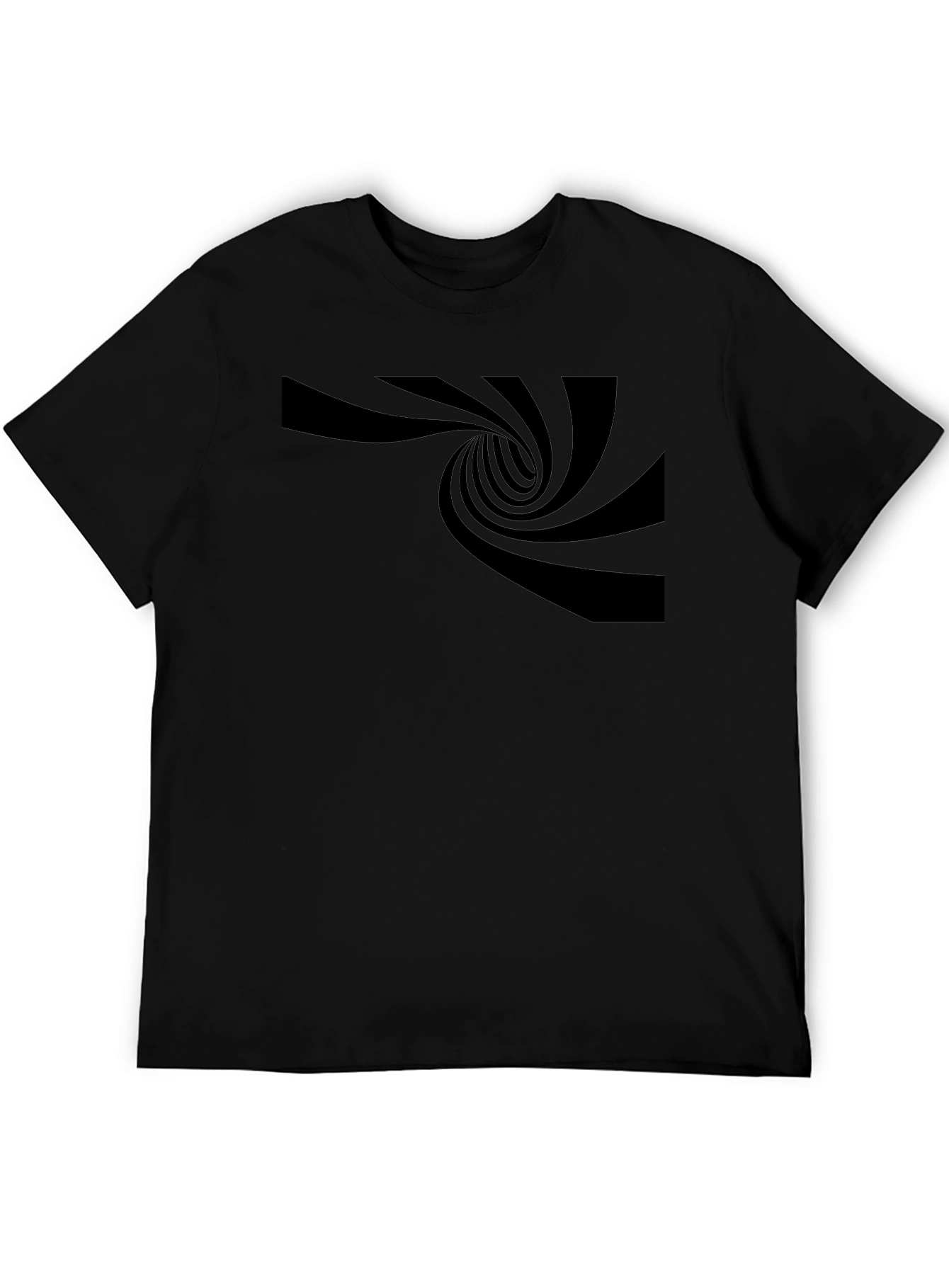 Optical Illusion Black T-Shirt
