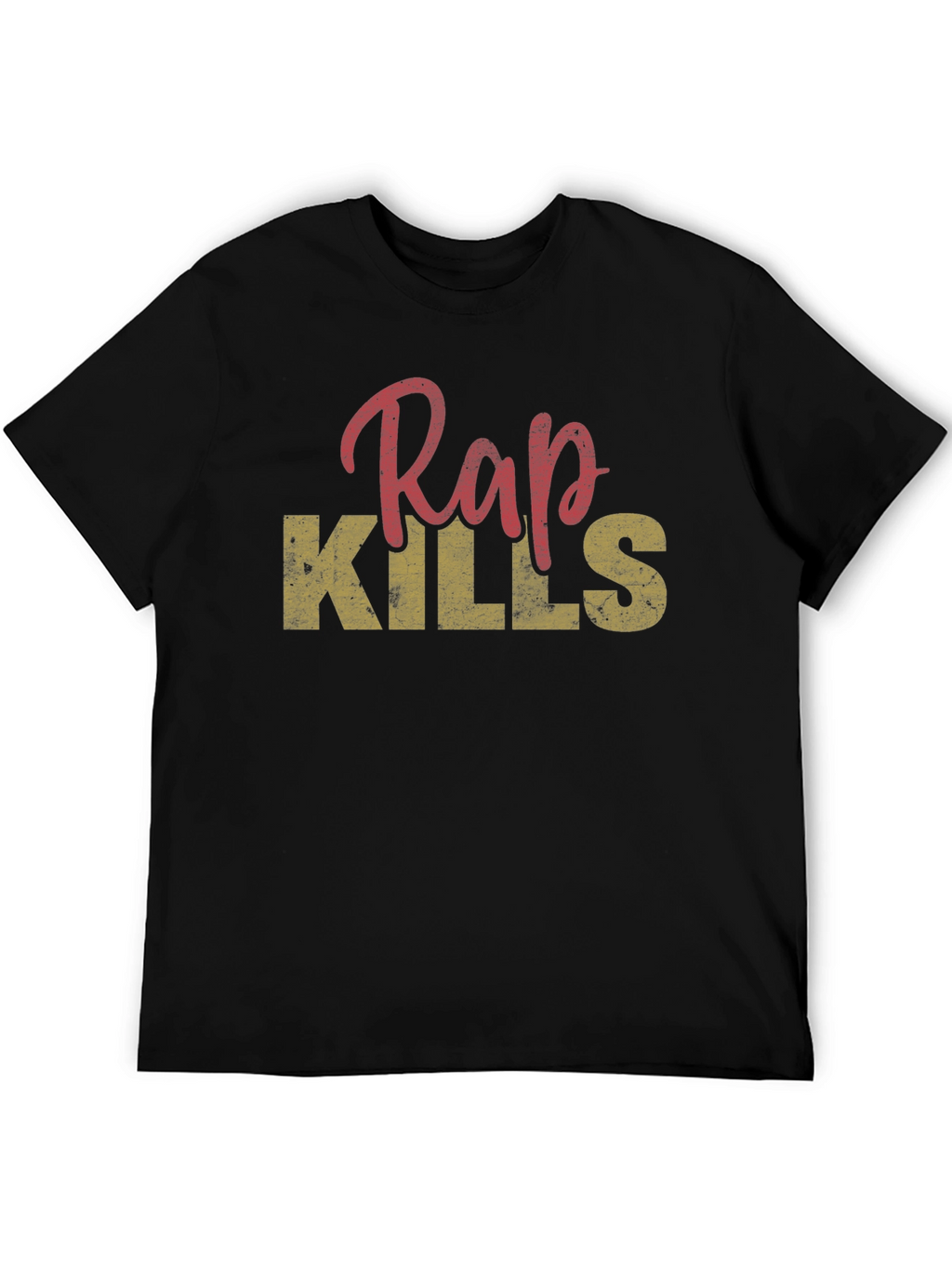 Rap Kills Graphic Print Mens T-Shirt