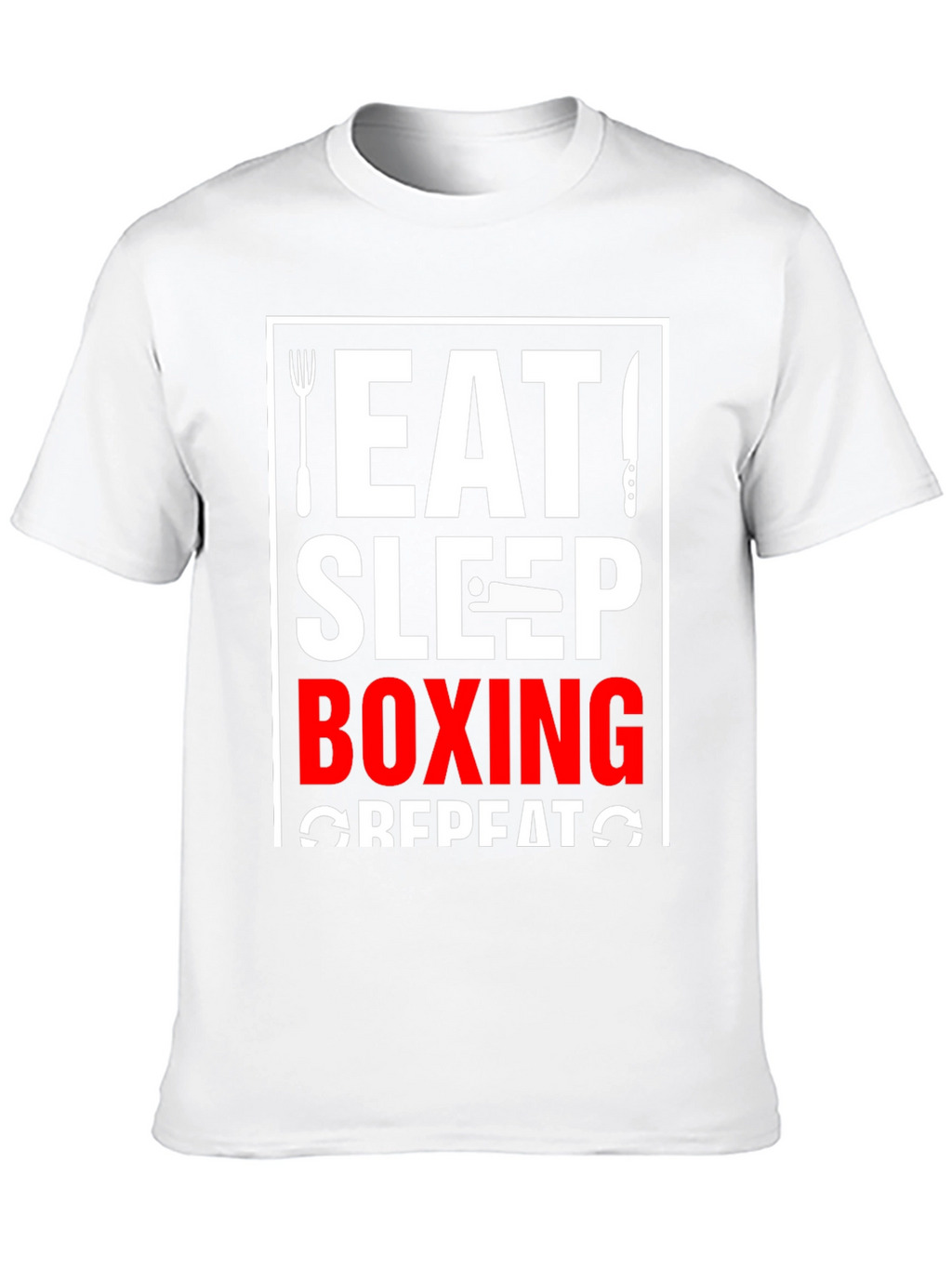 Eat Sleep Boxing Repeat Black T-Shirt