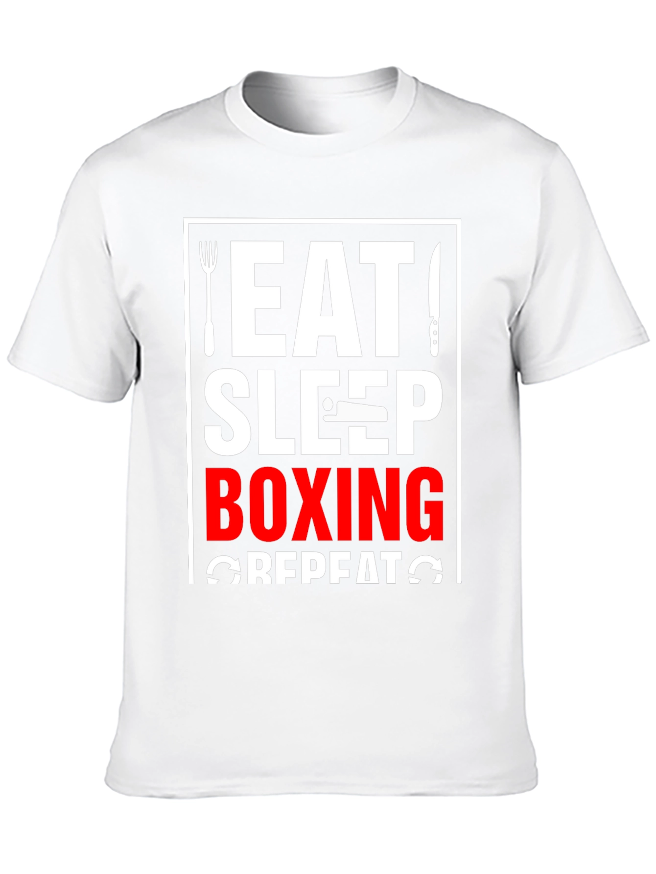 Eat Sleep Boxing Repeat Black T-Shirt