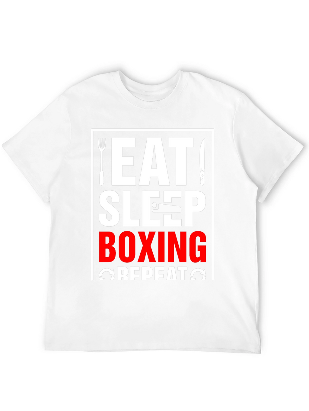 Eat Sleep Boxing Repeat Black T-Shirt