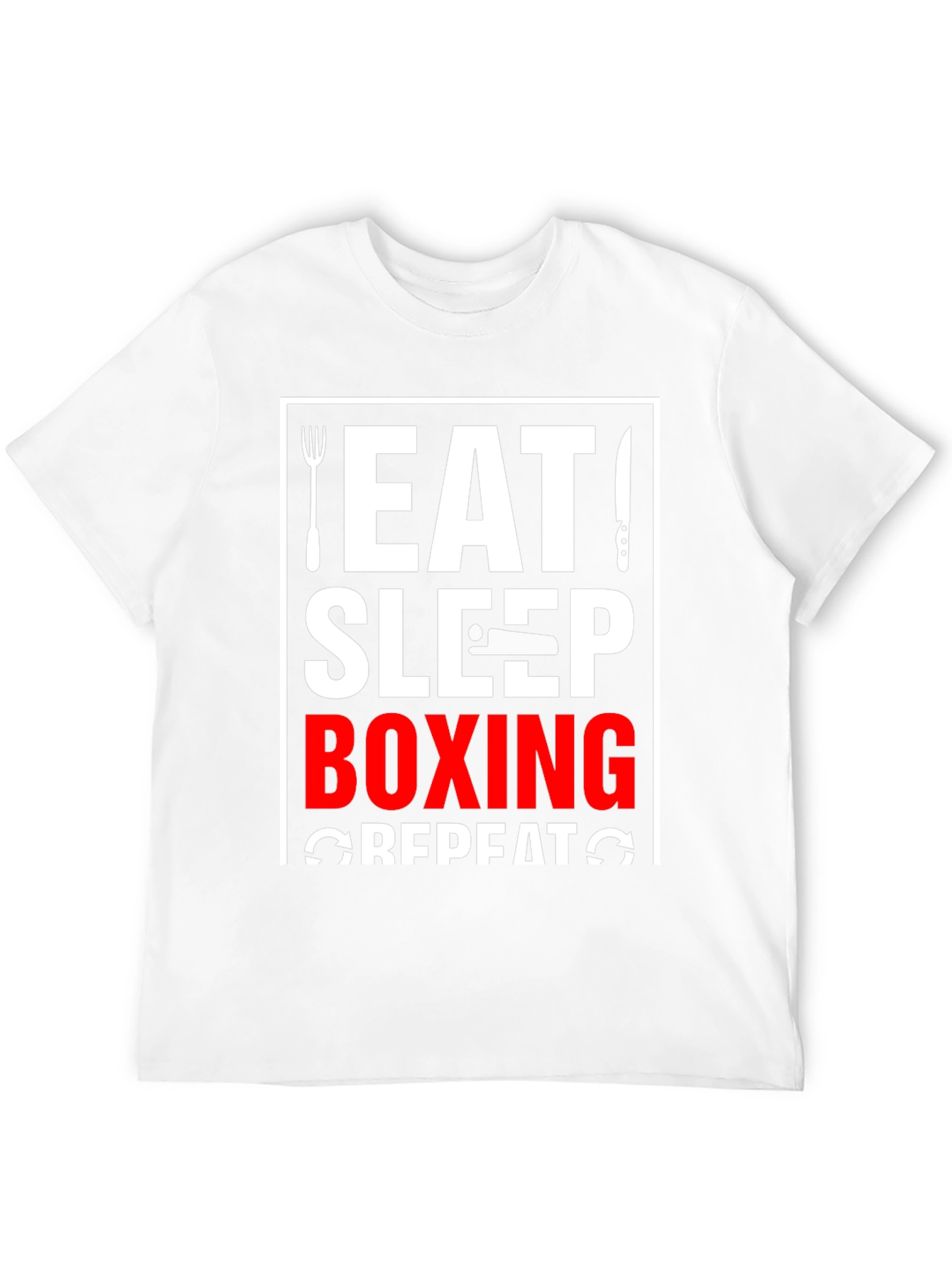 Eat Sleep Boxing Repeat Black T-Shirt