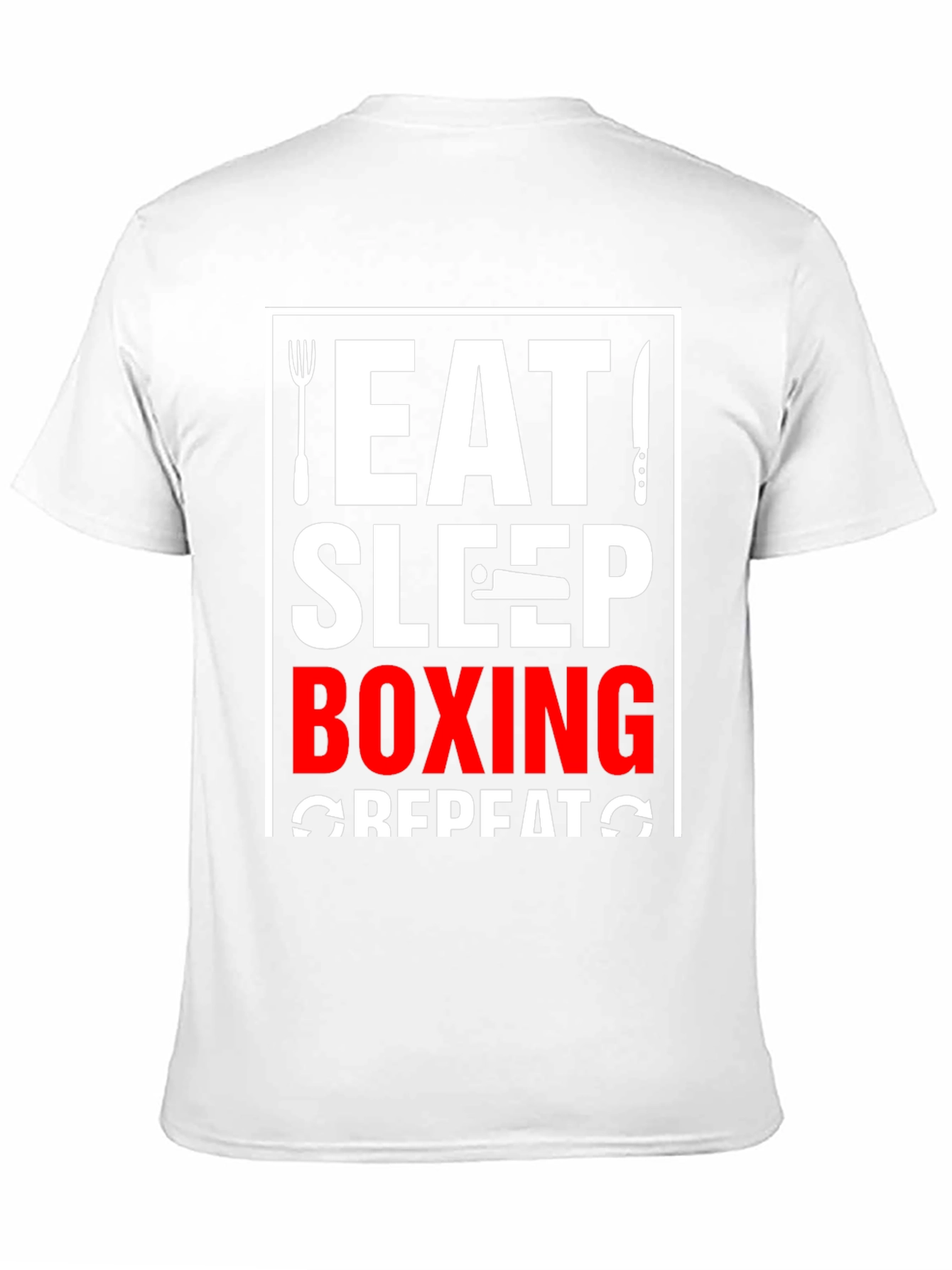 Eat Sleep Boxing Repeat Black T-Shirt