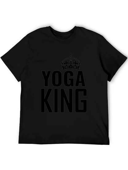 Yoga King Graphic Tee - Black Crew Neck