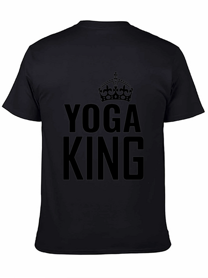 Yoga King Graphic Tee - Black Crew Neck
