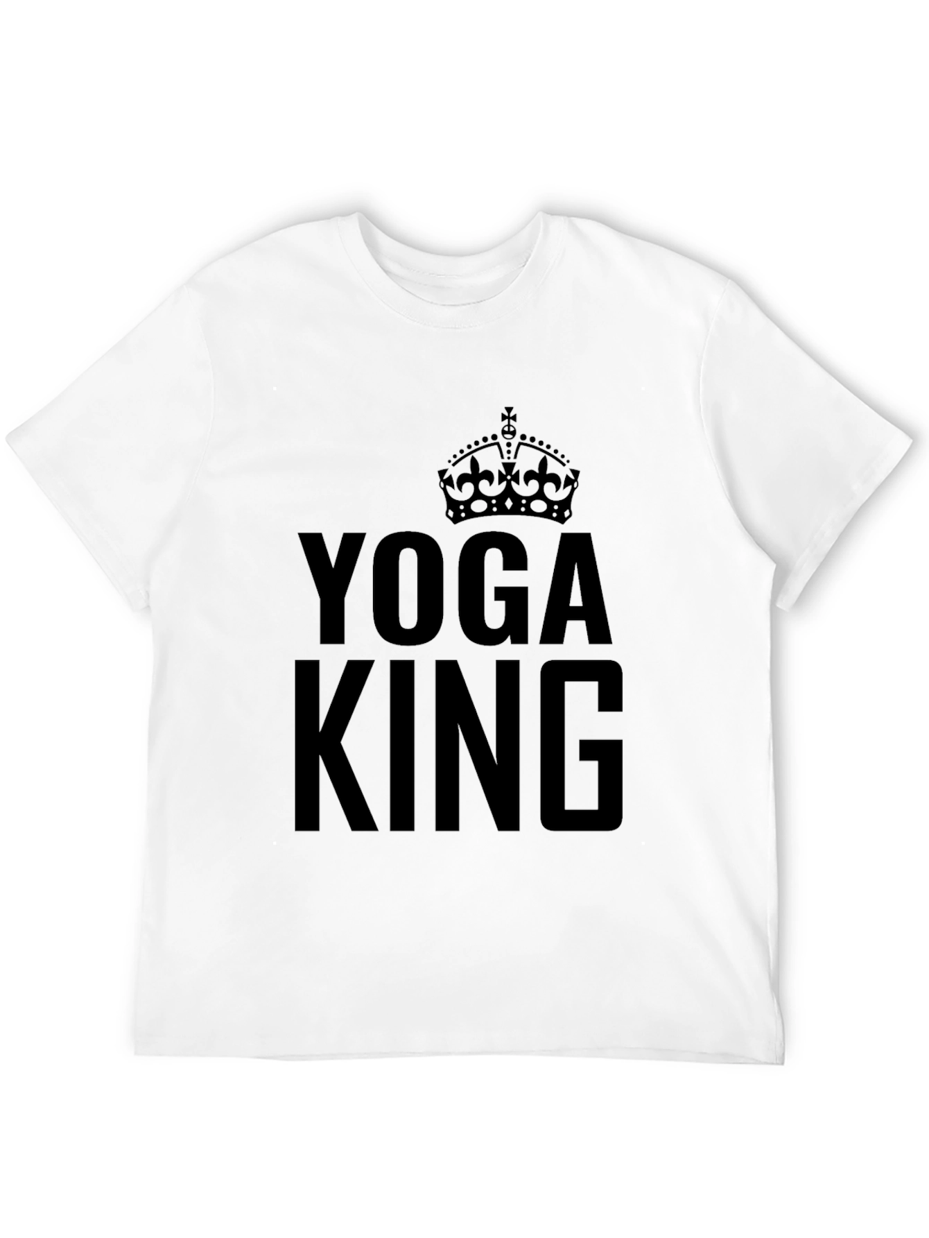 Yoga King Graphic Tee - Black Crew Neck