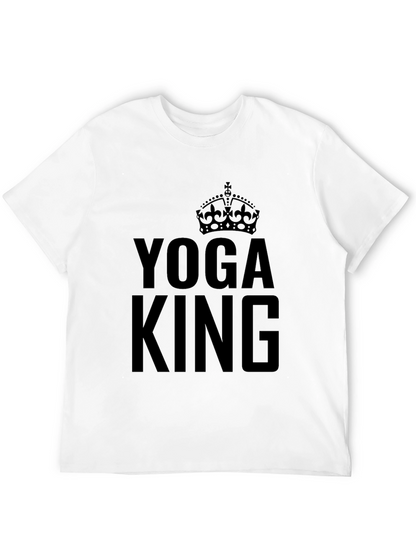 Yoga King Graphic Tee - Black Crew Neck