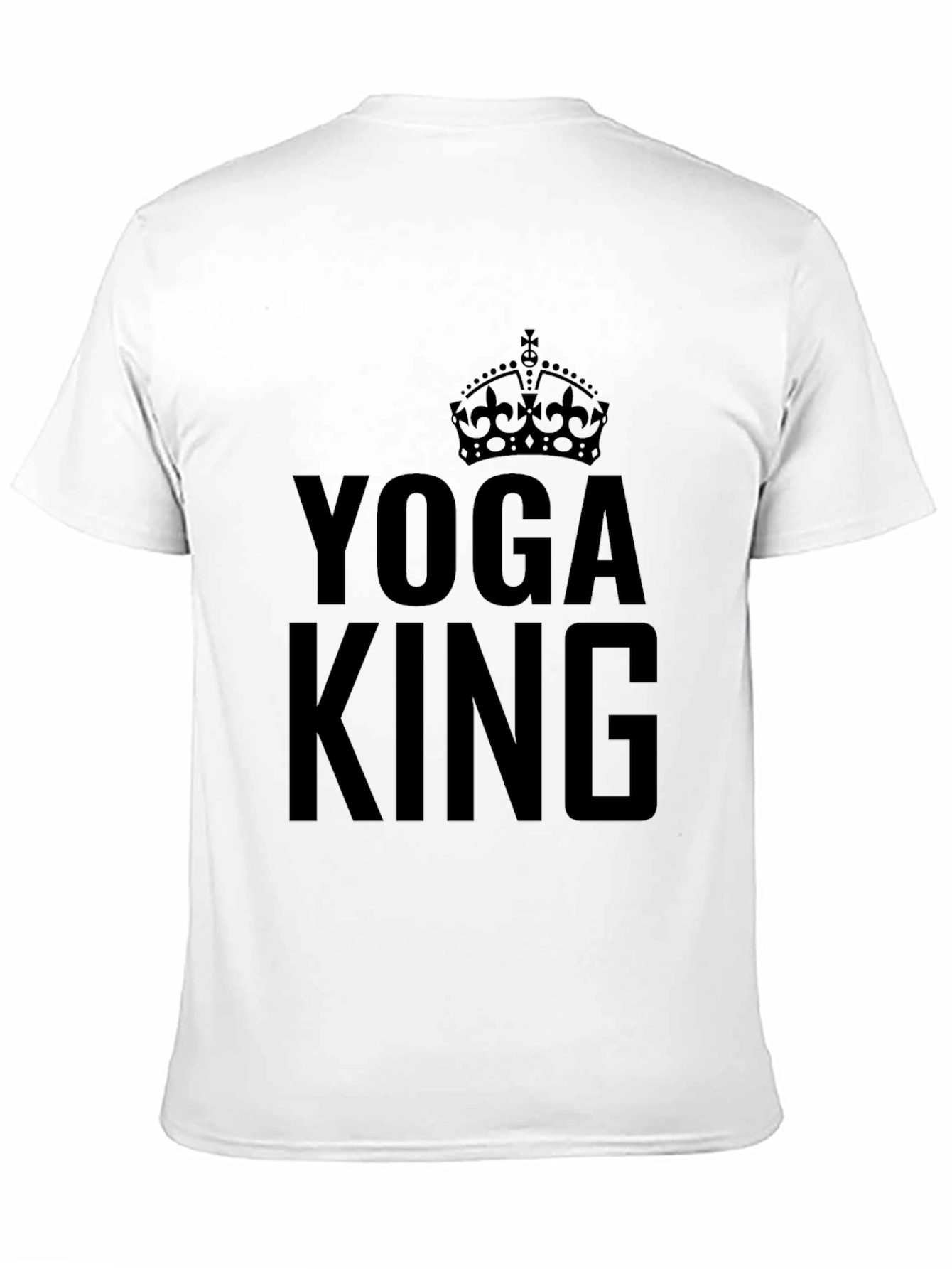 Yoga King Graphic Tee - Black Crew Neck