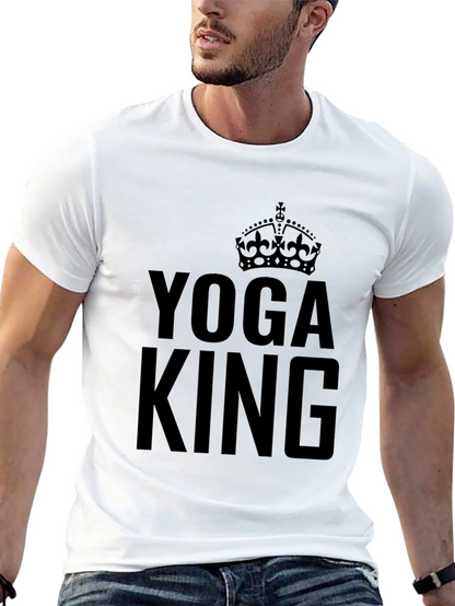 Yoga King Graphic Tee - Black Crew Neck