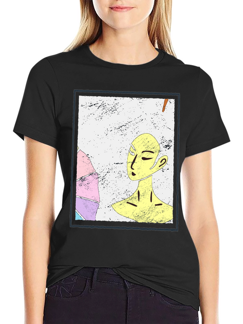 Abstract Art Graphic Tee - Unisex Black T-Shirt