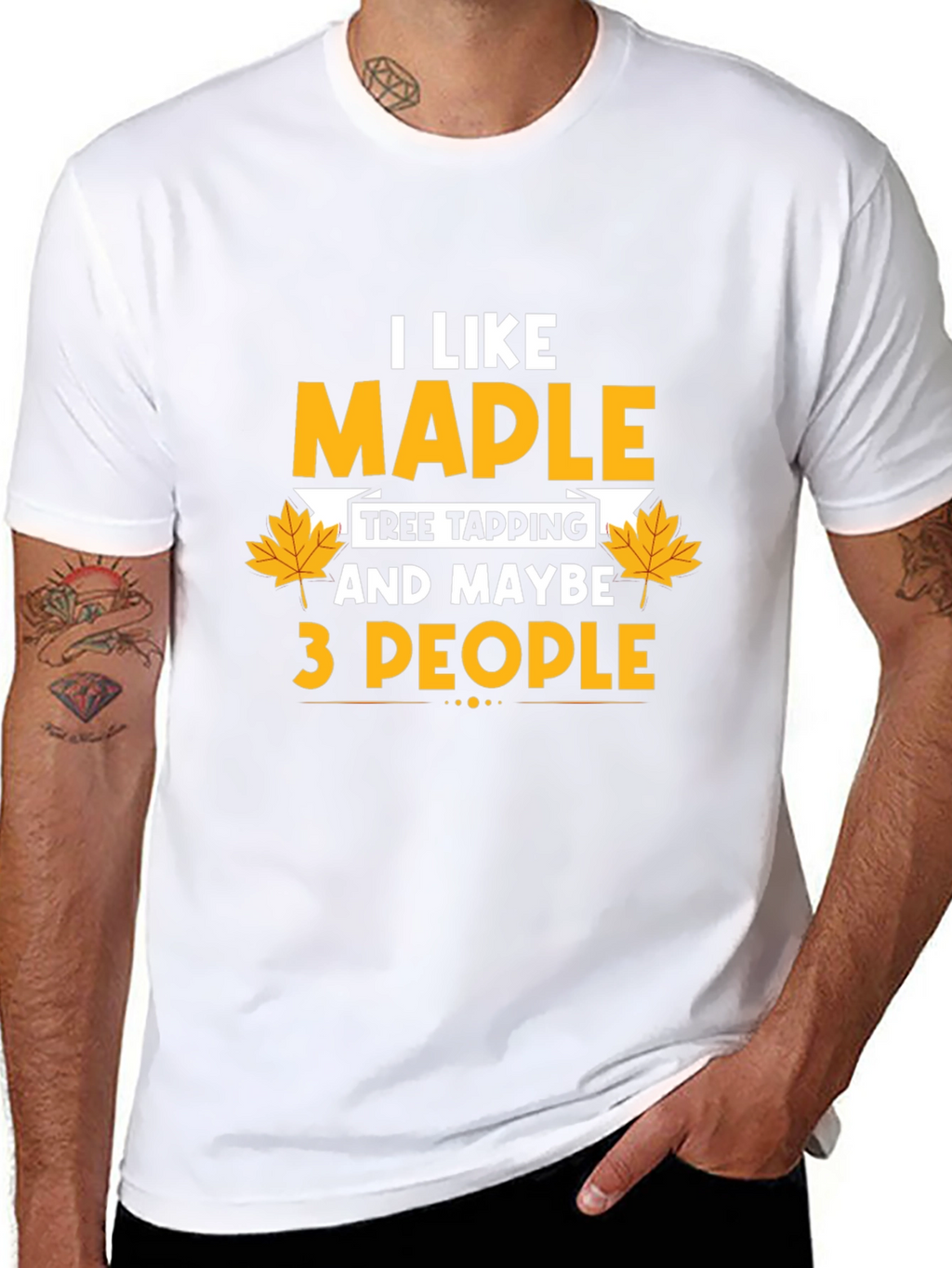 I Like Maple Tree Tapping Funny Graphic T-Shirt