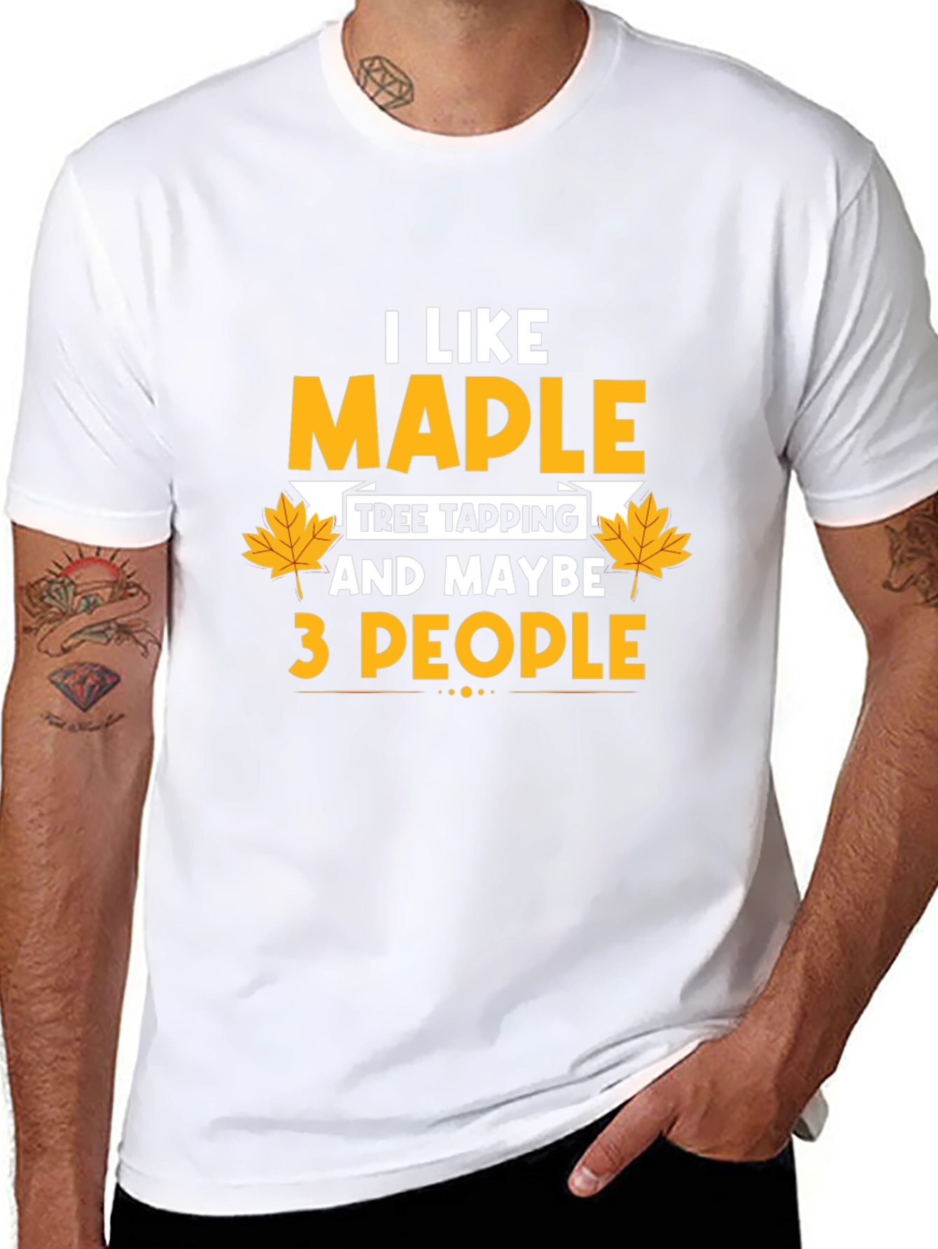 I Like Maple Tree Tapping Funny Graphic T-Shirt