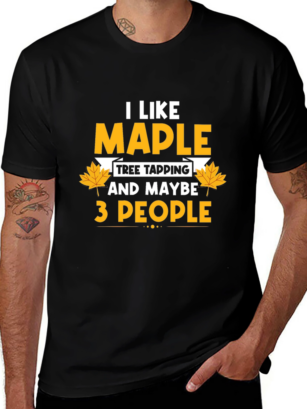 I Like Maple Tree Tapping Funny Graphic T-Shirt