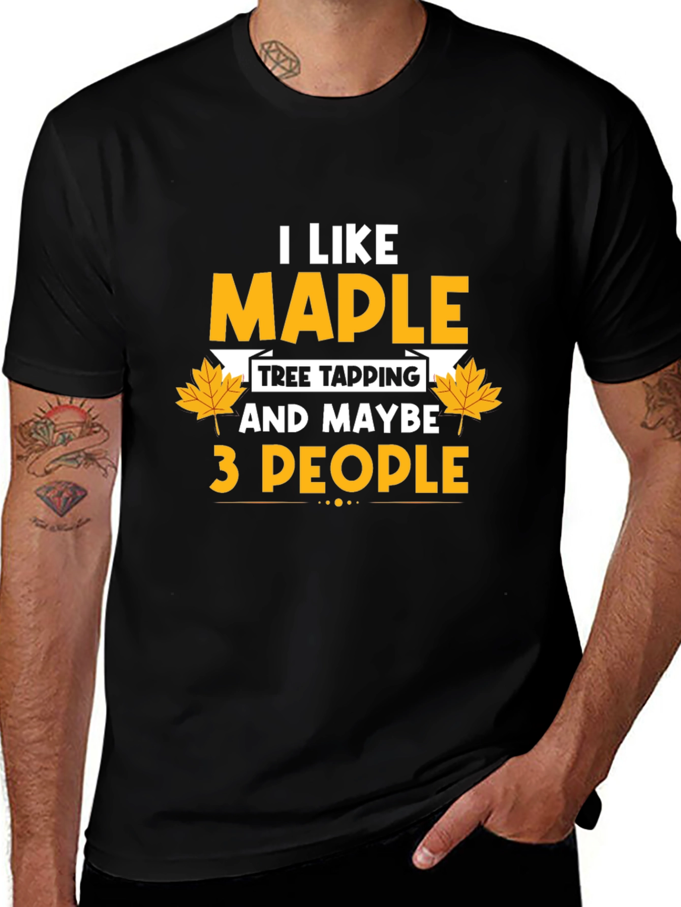 I Like Maple Tree Tapping Funny Graphic T-Shirt